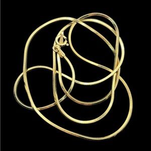 Danecraft gold over sterling silver snake chain necklace